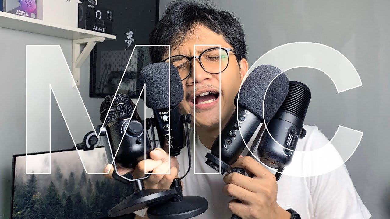4 Microphone Under 1 JUTA,  Mana Mic Terbaik ? | Fantech Leviosa, SOUNDTECH 2.1, COSTA, THRONMAX M3