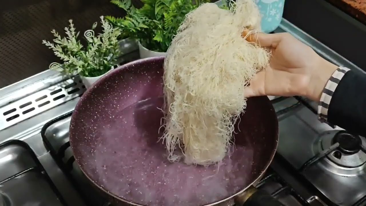 الكنافة في المياه المغليه اتندمت اني مكنتش أعرفها من زمان #وصفات 