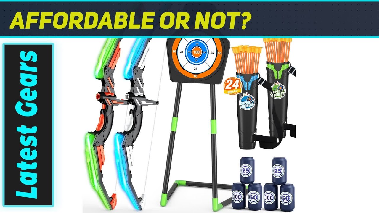 Набор из 2 светодиодных лука и стрел: лучший подарок для активных детей!