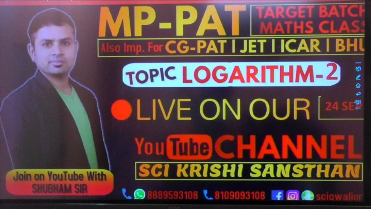 lograthim class-2 # mppat target batch 2020