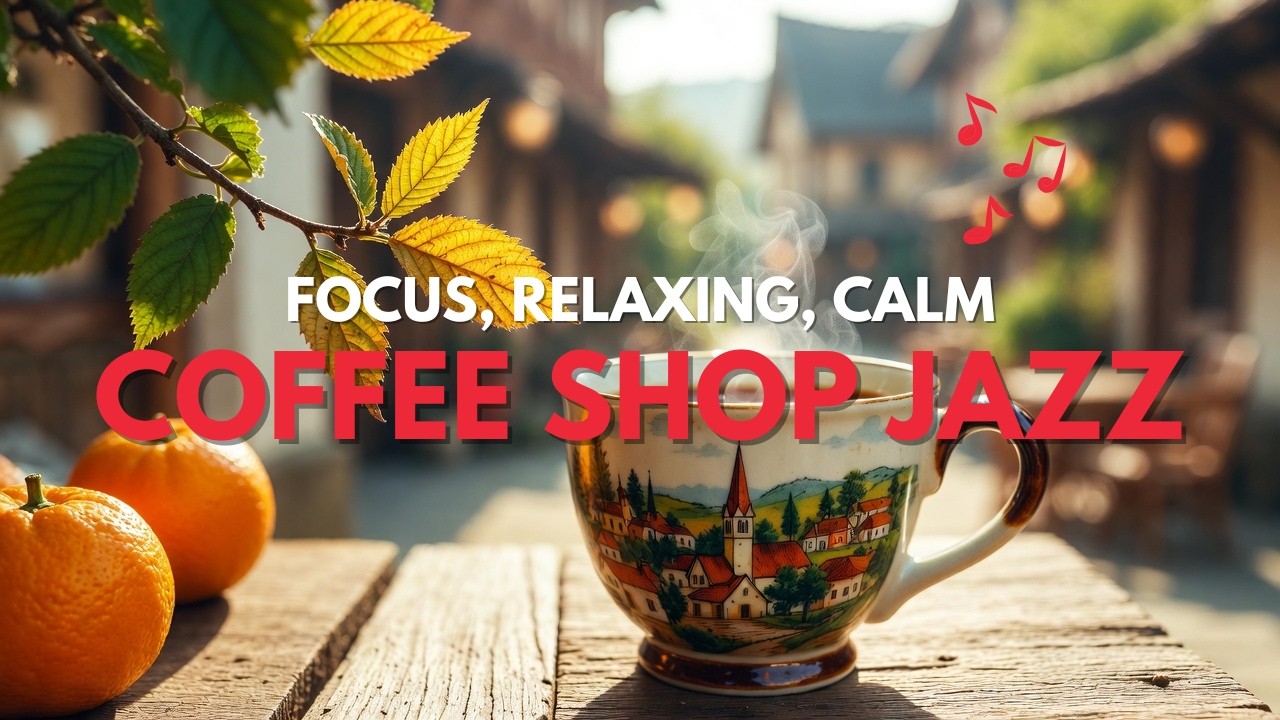 Smooth Coffee Shop Jazz ☕ Relaxing Background Music for Focus, Study & Work