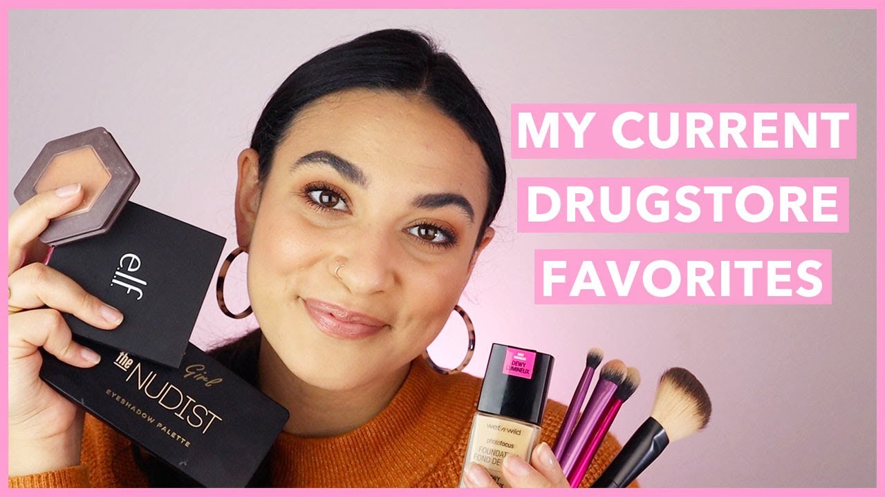 DRUGSTORE MAKEUP TUTORIAL | My Current Faves | Champagne Taste on a LaCroix Budget 💁‍♀️