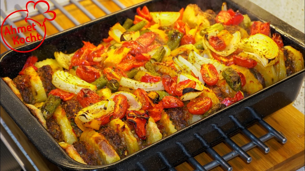Köfte mit Kartoffeln im Backofen | Ahmet Kocht | türkisch kochen | Folge 502