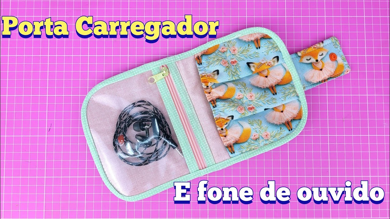 Passo a Passo Porta carregador de celular , e fone de ouvido 💥