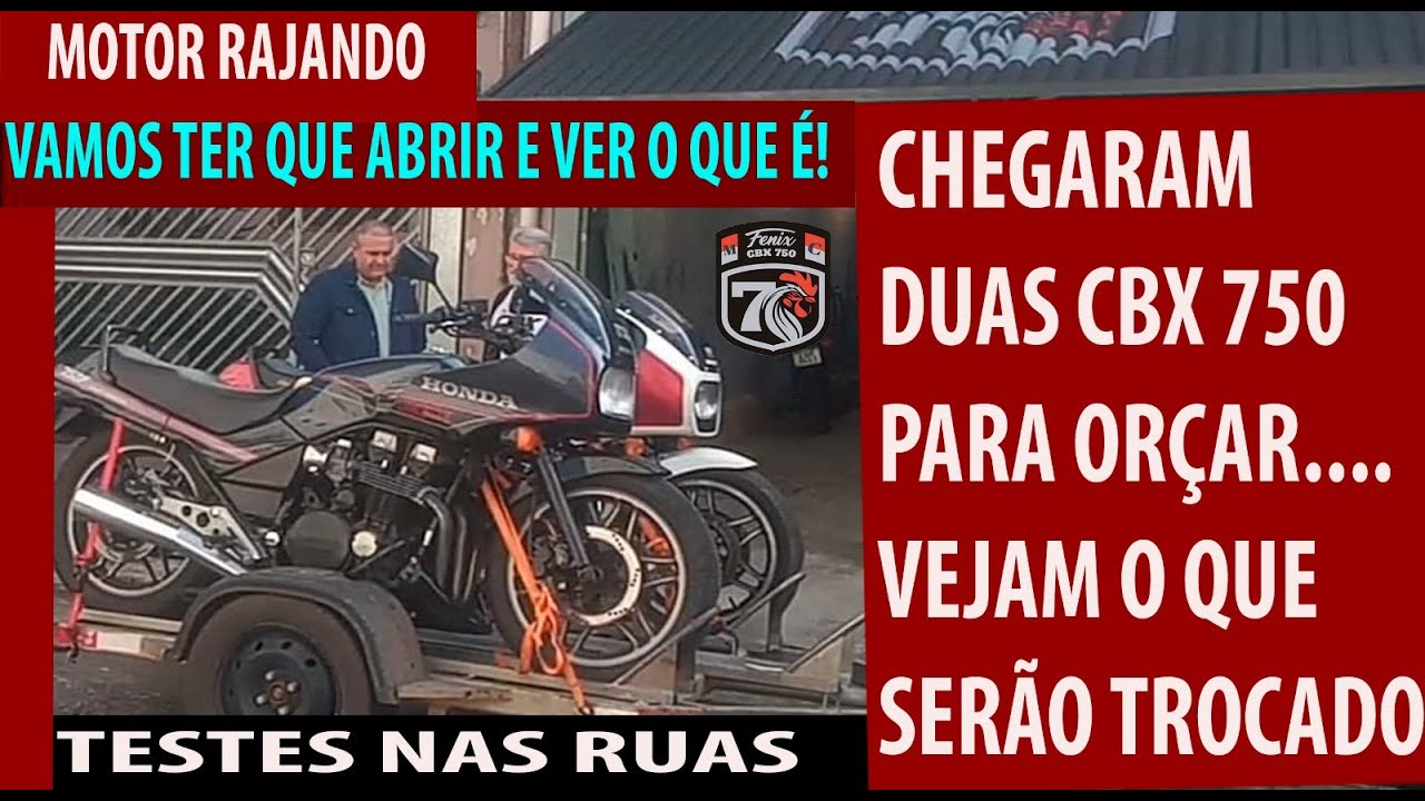 DUAS MOTOS CBX 750 PARA ORÇAR/ACOMPANHE.