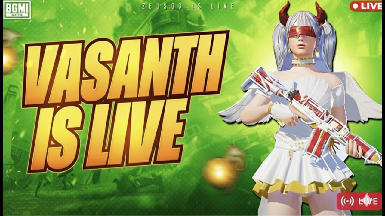 VASANTH IS LIVE LETS GO 1K🛑❗💯FUN GAME PLAY #bgmi #madanop #madanop #shortsfeed#troll#madan