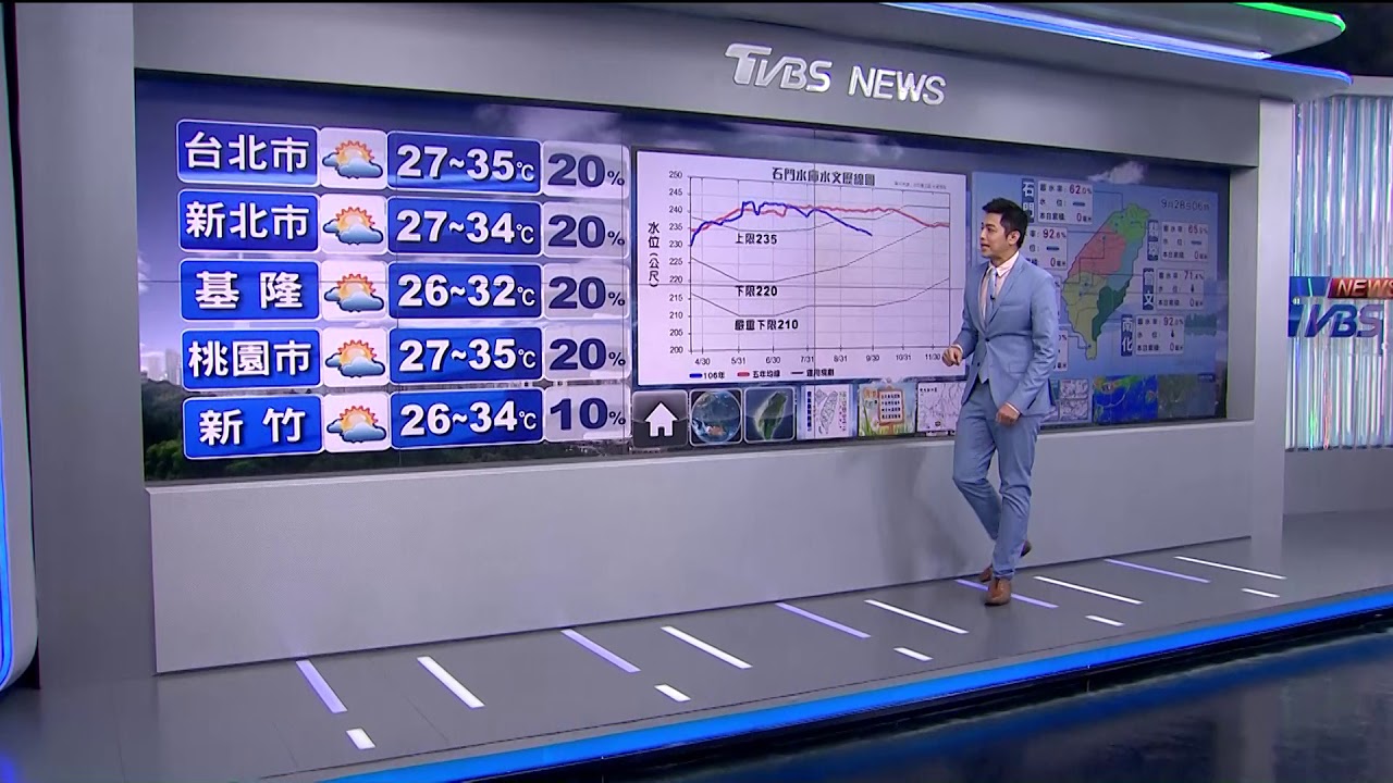 鋒面近午後雨範圍增 傍晚鋒面過北台轉雨