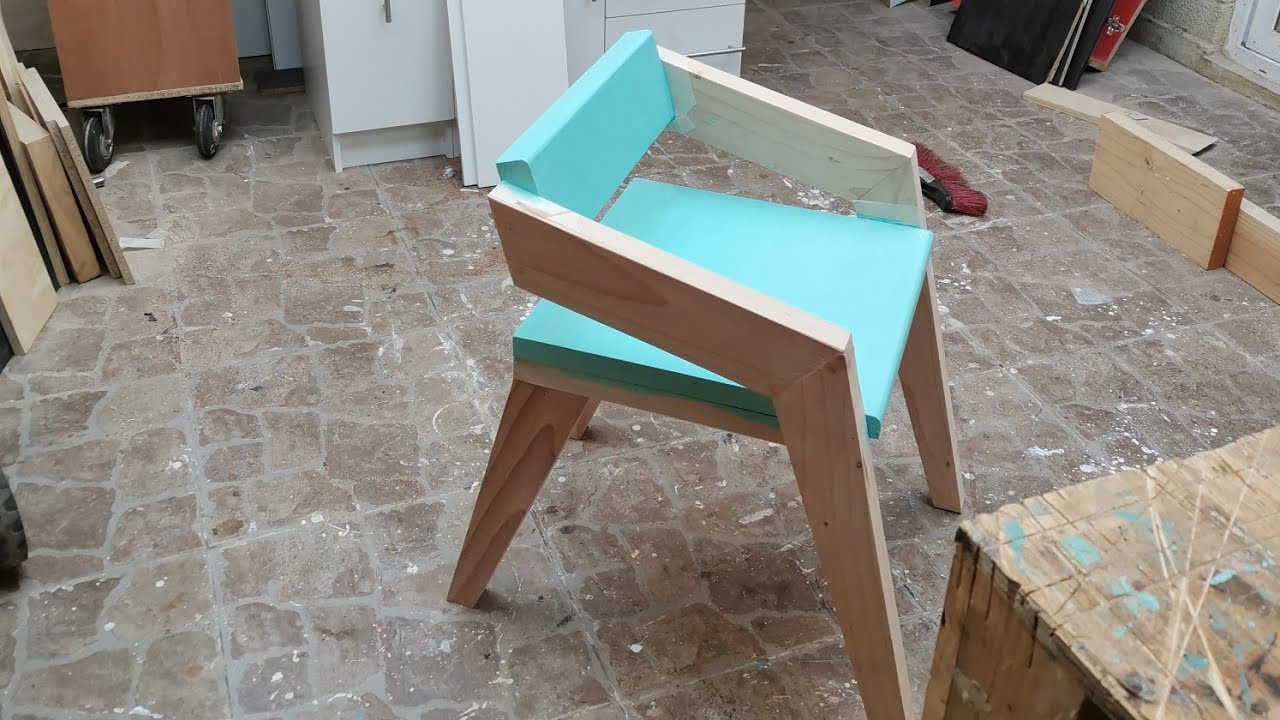 😎Hacer  una SILLA MODERNA CON Cortés angulares, estilo MODERNO