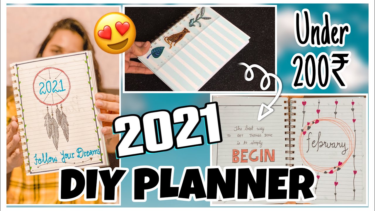 DIY Planner Out Of Notebook| Affordable Planner | Bhumika Runwal