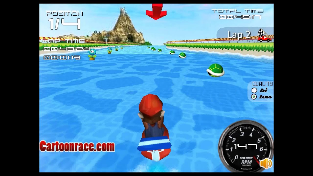 Mario Jetski Race - Gameplay PT - BR