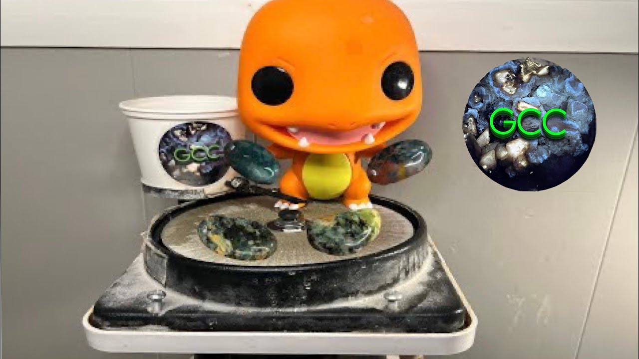 Polishing Unakite Cabochons | Cabbing Gemstones #hitechdiamond #cabking