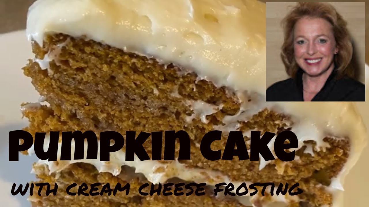 Pumpkin Cake with Cream Cheese Frosting -  How to Make the Perfect Pumpkin Cake