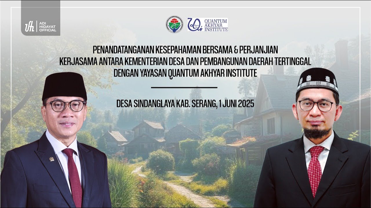 [LIVE] Penandatanganan Kesepahaman Bersama & Perjanjian Kerjasama Antara KEMENDES & Yayasan QAI