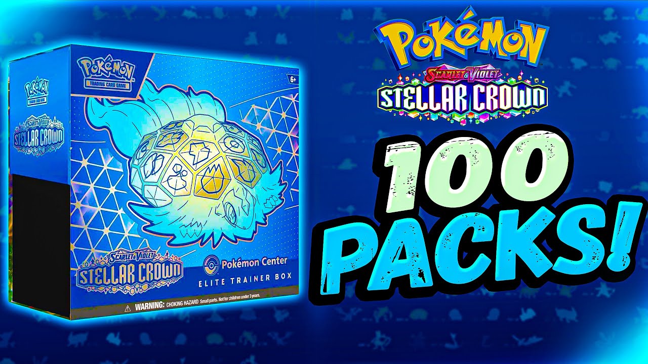 Opening 100 Pokémon Stellar Crown Booster Packs!