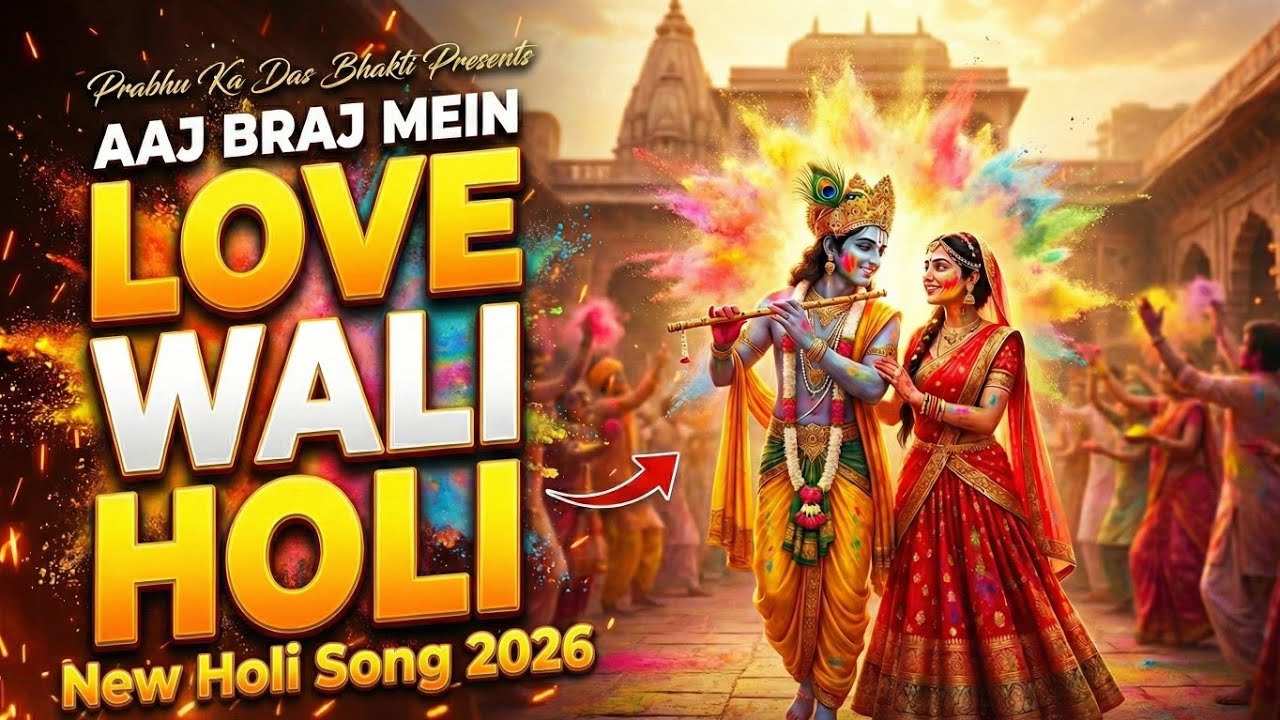 Aaj Braj Mein Love Wali Holi Hai ❤️ | Radha Shyam Ki Holi Hai Song 2026 | Holi Hai!