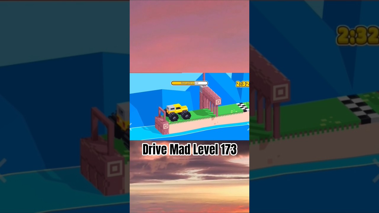Drive Mad Level 173 #fancade #games #automobile #poki #gaming #drivemad