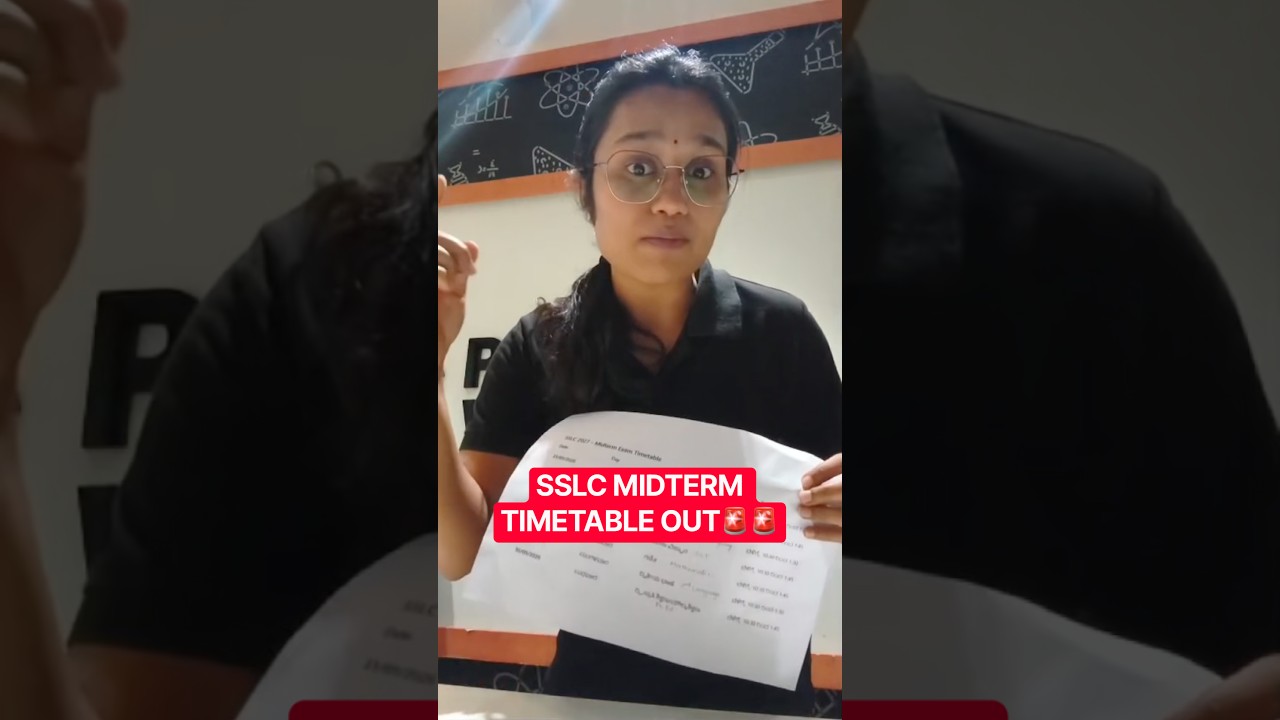 SSLC 2027 Midterm Time Table Out! 🚨 ಪರೀಕ್ಷೆಯ ಸಂಪೂರ್ಣ ವೇಳಾಪಟ್ಟಿ #SSLC2027 #ExamNews