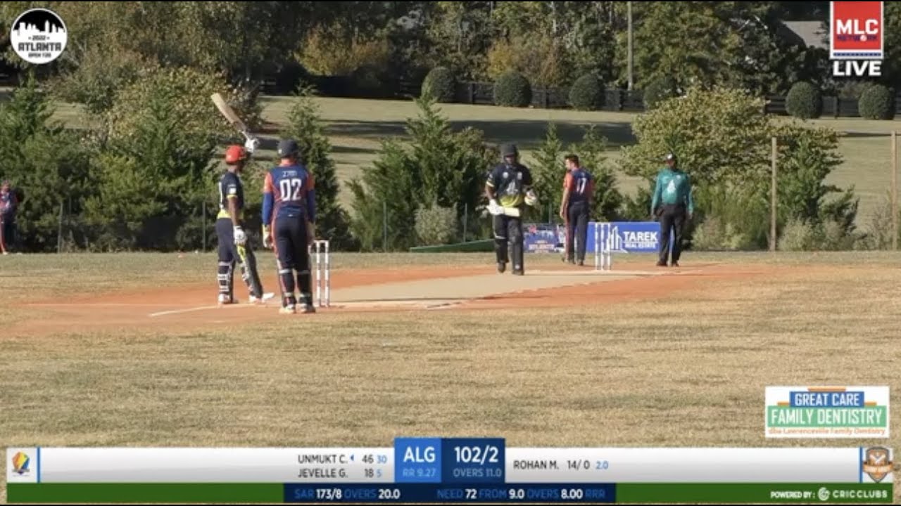 Unmukt Chand 96* in Atlanta Open Semifinals 2022 | Minor League Cricket USA Highlights | HD 720p