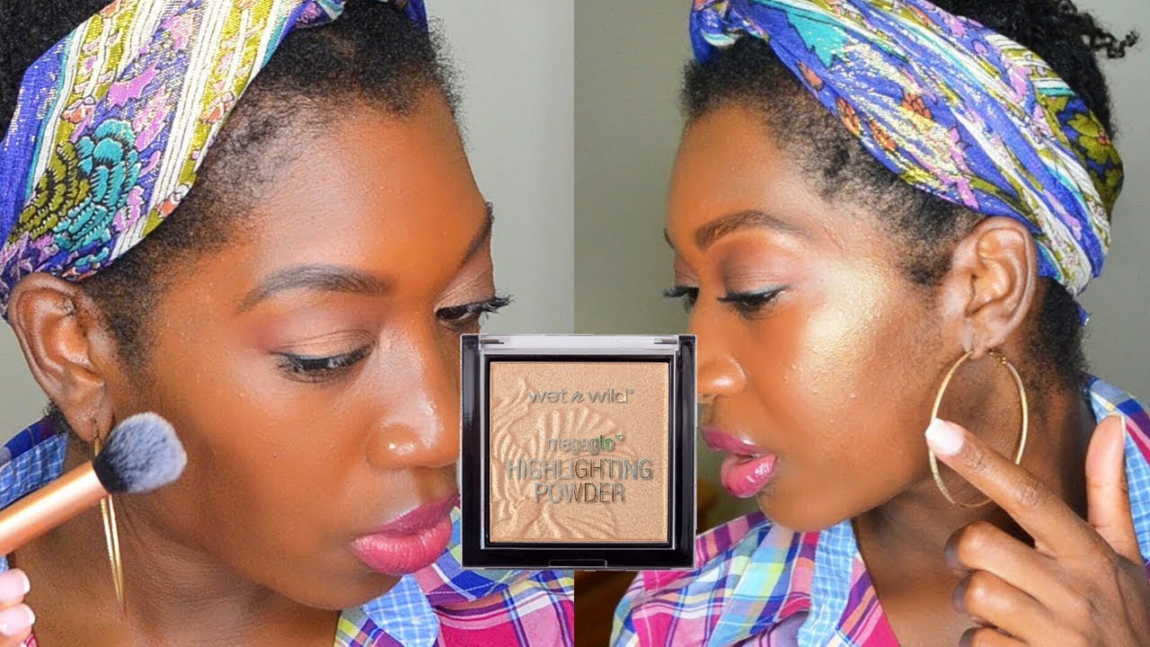 THE BEST DRUGSTORE HIGHLIGHTER FOR DARK SKIN | WET N' WILD MEGAGLO GOLDEN FLOWER CROWN REVIEW