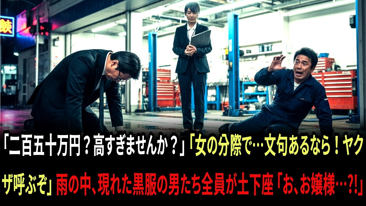 「二百五十万円？高すぎませんか？」「女の分際で…文句あるなら！ヤクザ呼ぶぞ」雨の中、現れた黒服の男たち全員が土下座「お、お嬢様…?!」