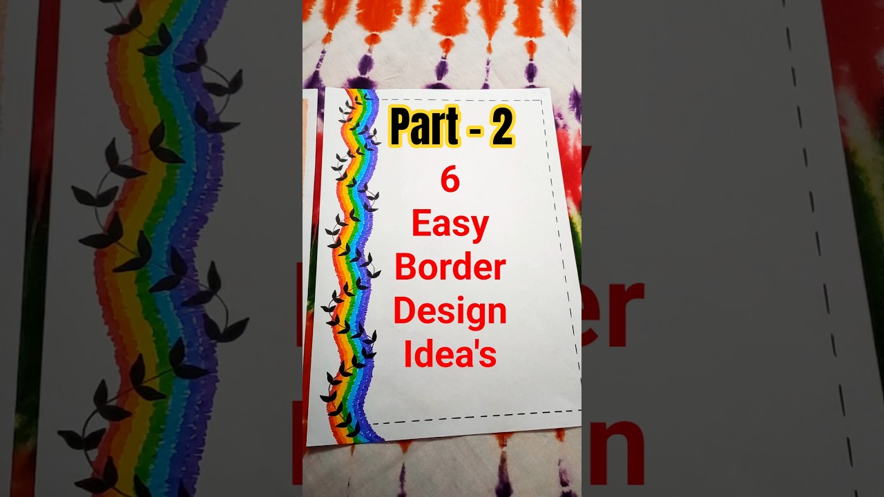 Easy Border Design | Project Work Designs ✨Part - 2