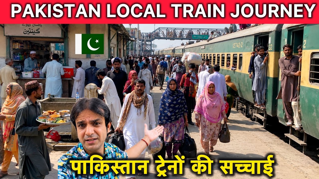 Pakistan Local Train Journey | Rohri Railway Junction Sindh Pakistan | Pakistan Train Reality 