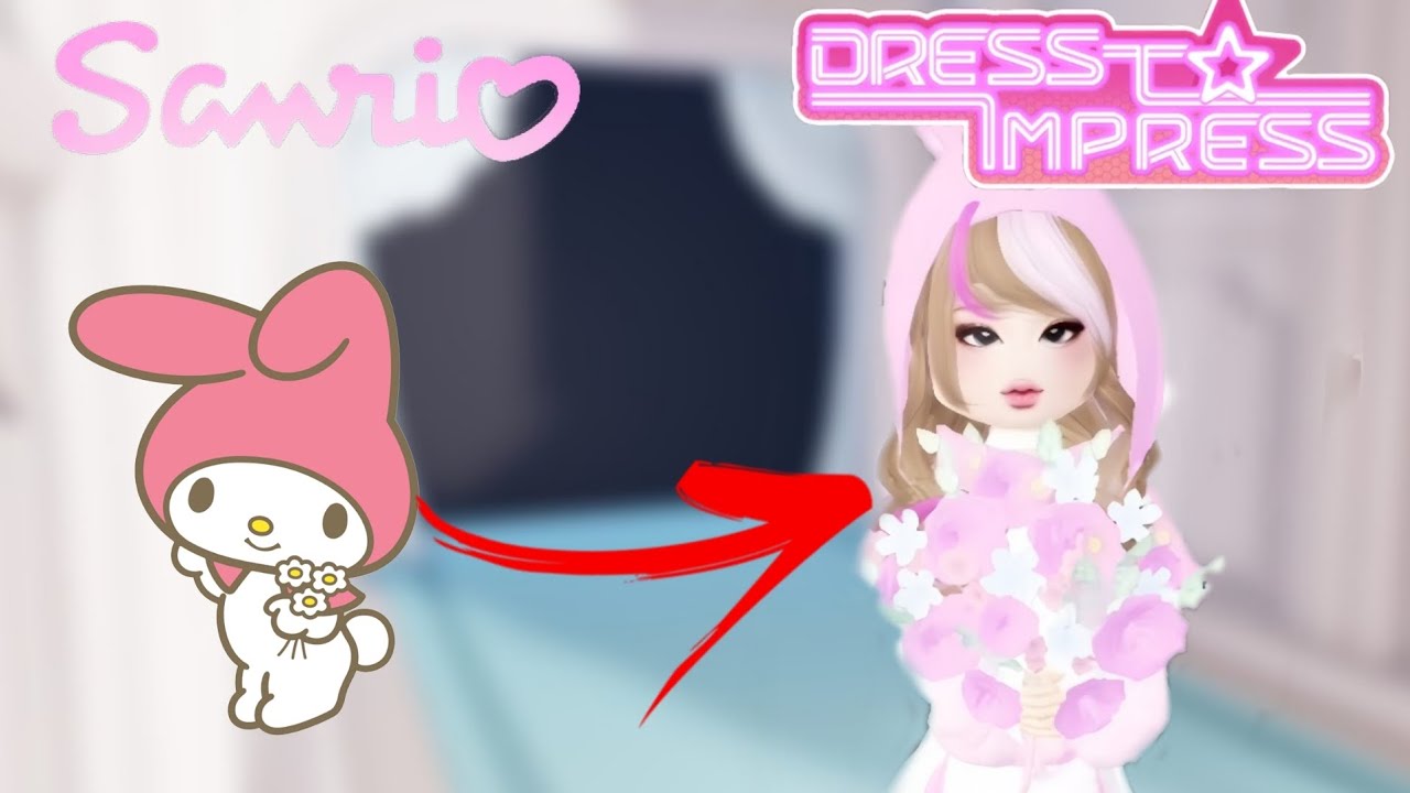 sanrio characters in dress to impress