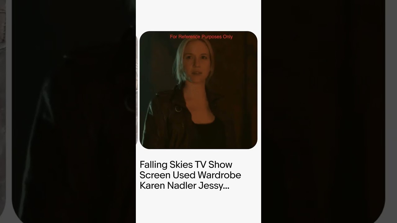 Falling Skies TV Show Screen Used Wardrobe Karen Nadler Jessy Schram Jacket