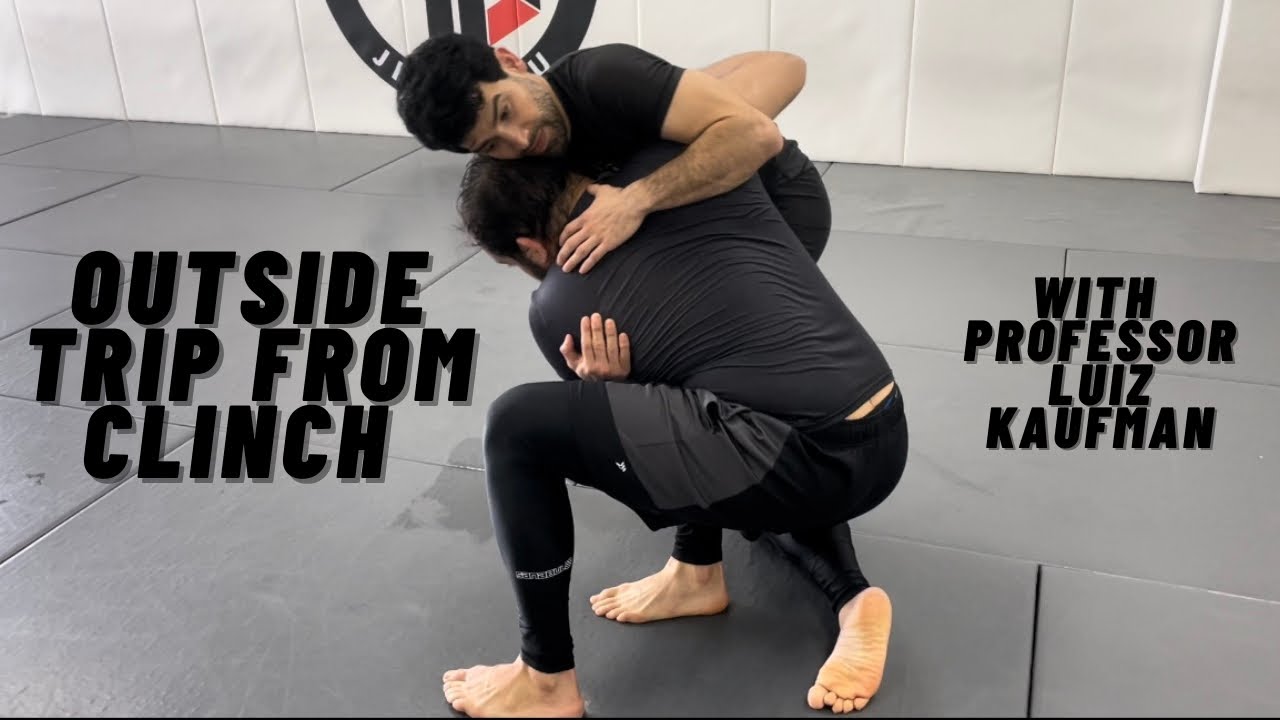 No Gi Takedown: Outside Trip From Clinch with Professor Luiz Kaufman