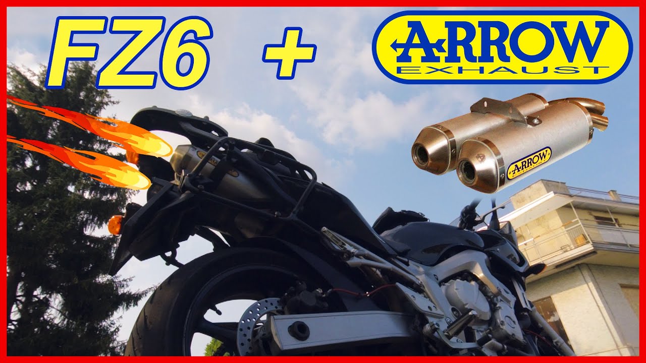 Yamaha FZ6 - ARROW SOUND + PROVA FONOMETRO