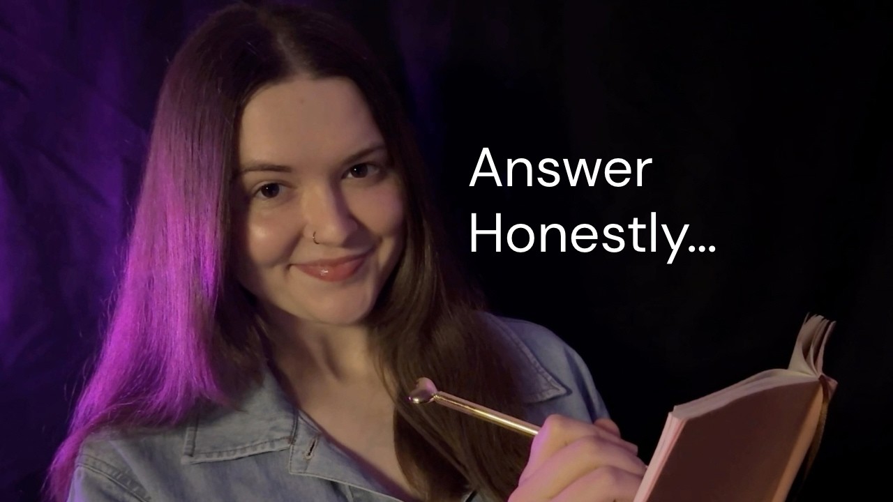 ASMR: Задаю вам всё более личные вопросы 🤔 🖊️ (Тихий голос)