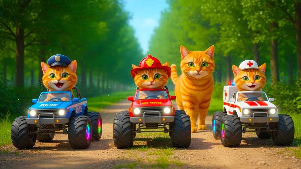 Mama Cat Trims Fur on the Farm and Makes Tiger Hat For Kittens At Home🐾🎩🐯