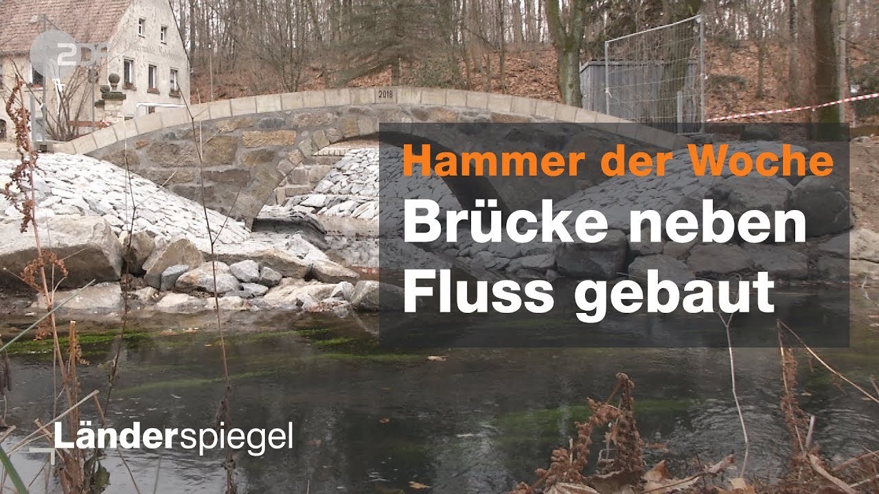 Denkmalschutz-Irrsinn um marode Brücke - Hammer der Woche vom 08.12.2018 | ZDF