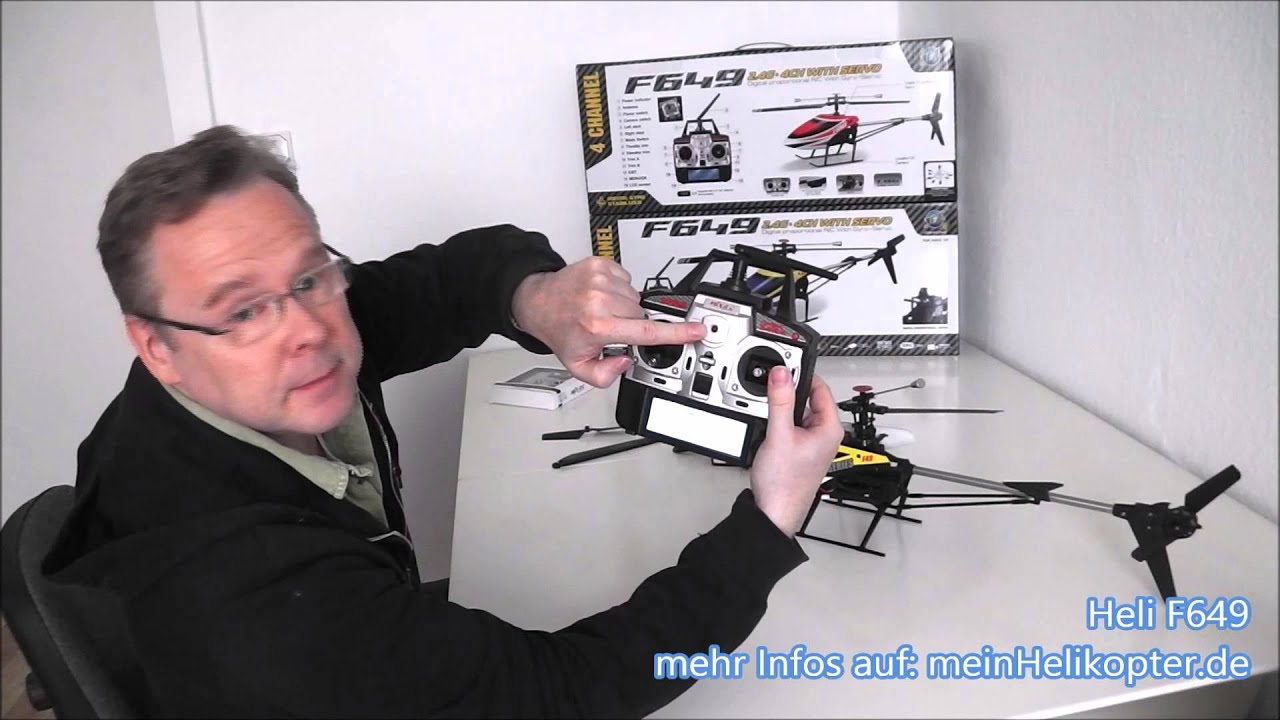 F649 F49 Modellhubschrauber Bedienungsanleitung deutsch