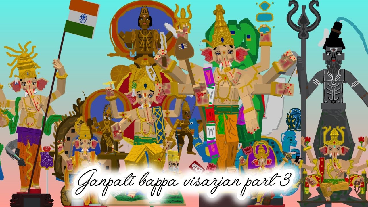 Ganpati bappa visarjan part 3 in minecraft all khetwadi Ganpati ❤️🙏