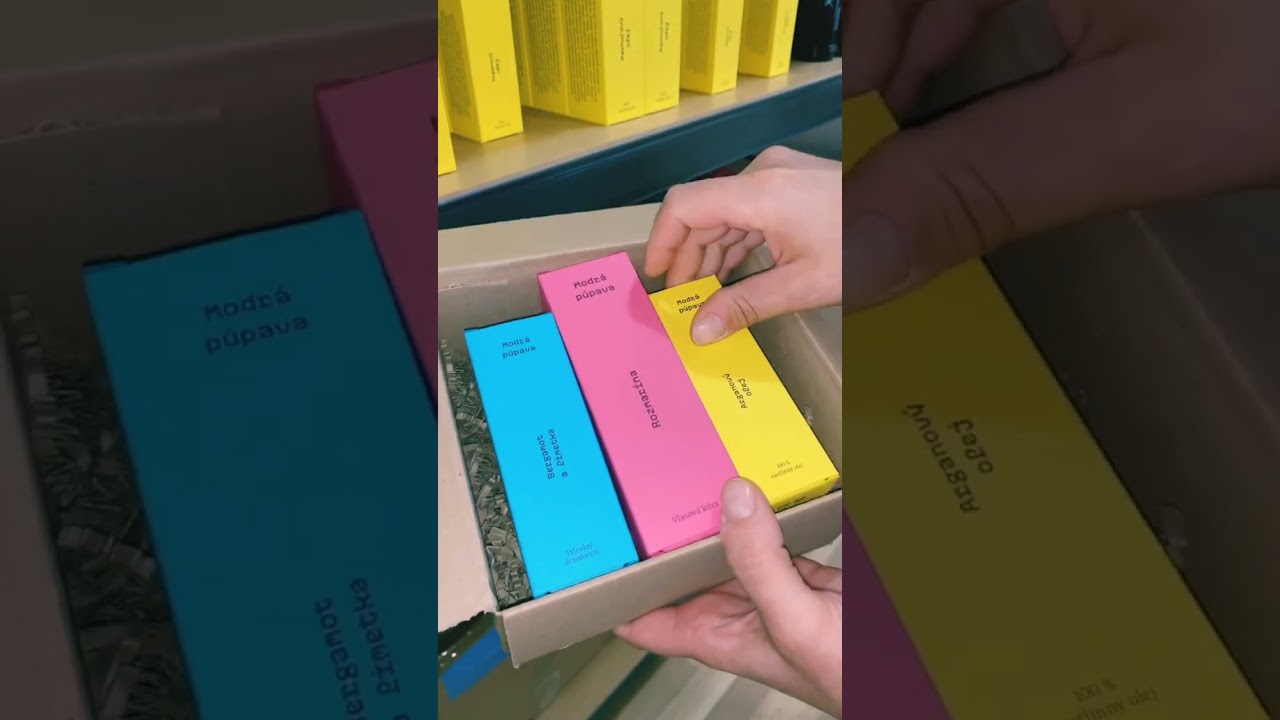 Balenie bal&iacute;čkov s pr&iacute;rodnou kozmetikou Modr&aacute; p&uacute;pava