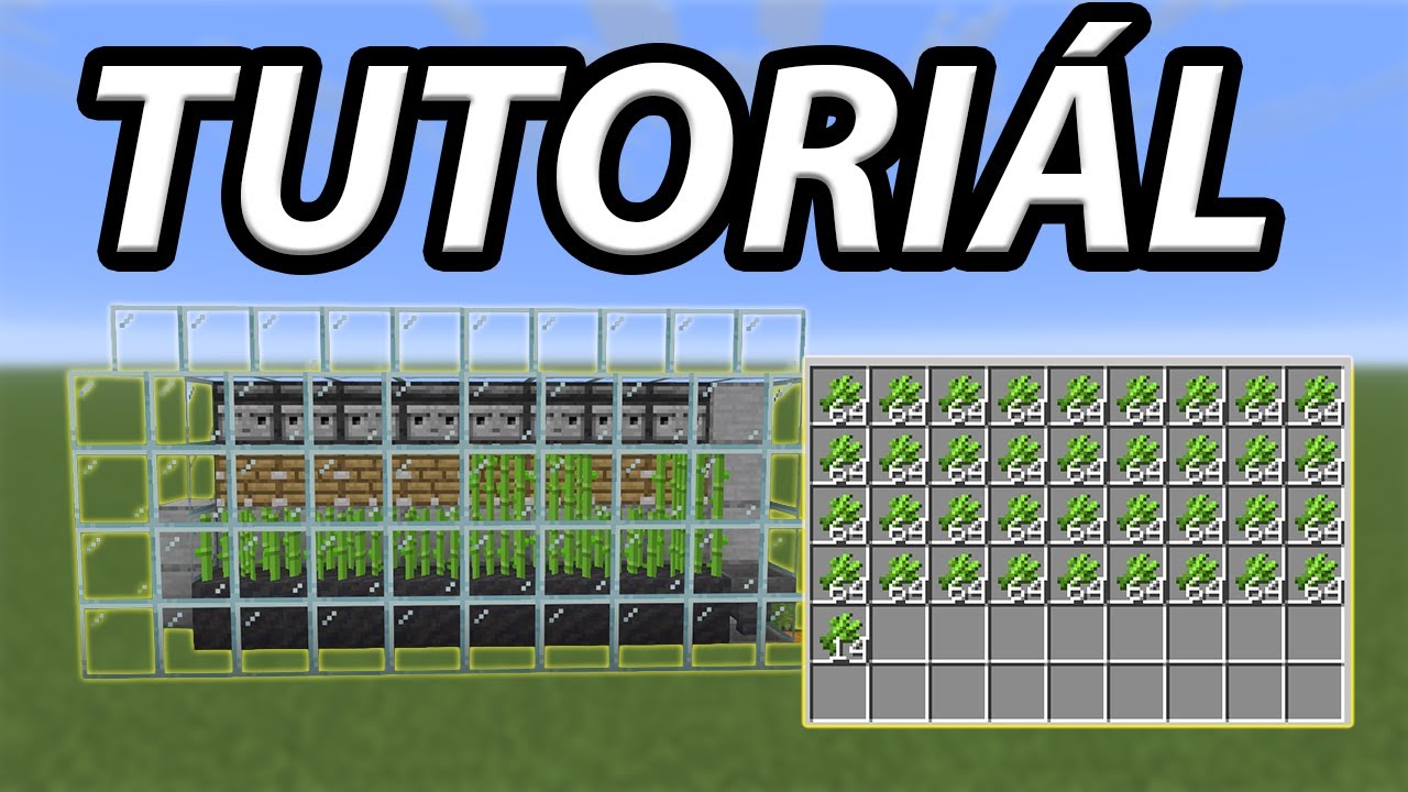 NEJLEPŠÍ Automatická farma na cukrovou třtinu | Minecraft Tutorial