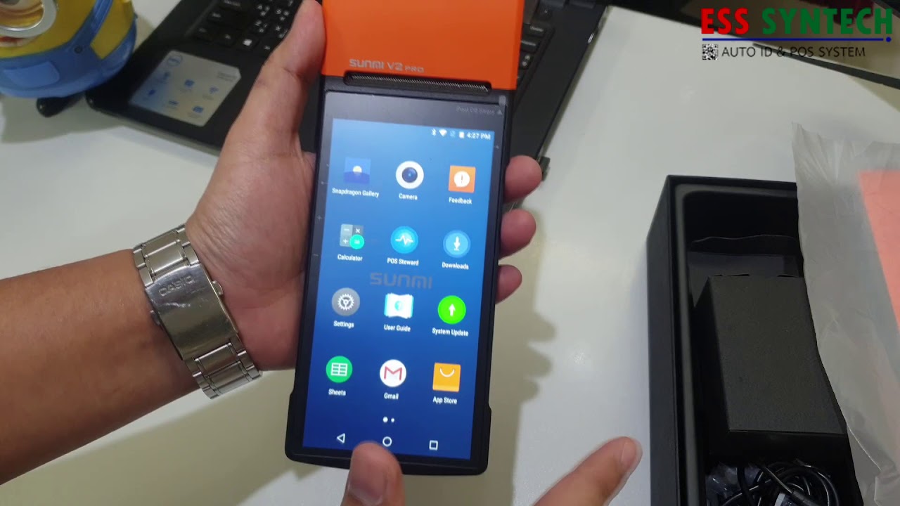 SUNMI V2 Pro Android POS มีเครื่องพิมพ์ในตัว ขวัญใจร้านค้าออนไลน์ Van Sale ราคาอยู่ในรายละเอียด