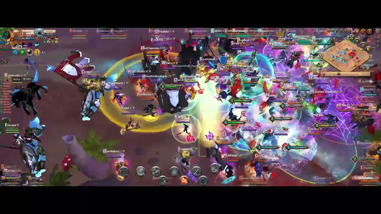 Albion Online | Realm ZvZ with malevolent | Interesting funny fight