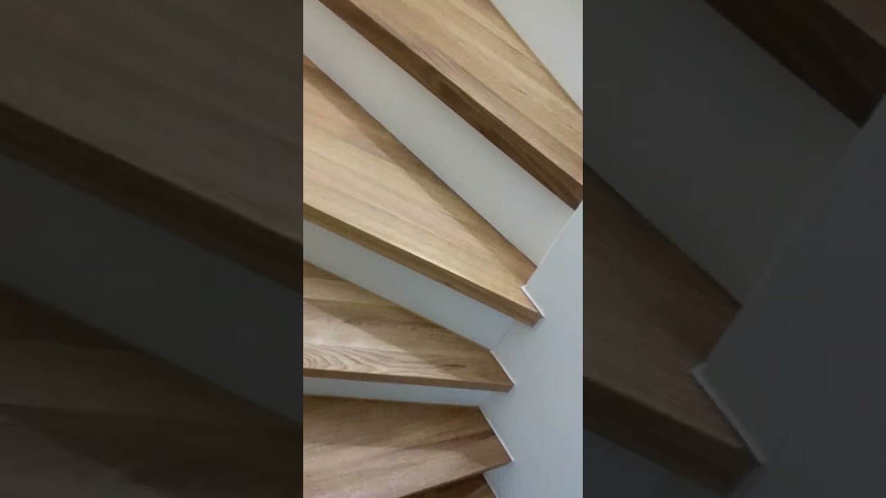 Habillage escalier en chêne massif, finition à l’huile