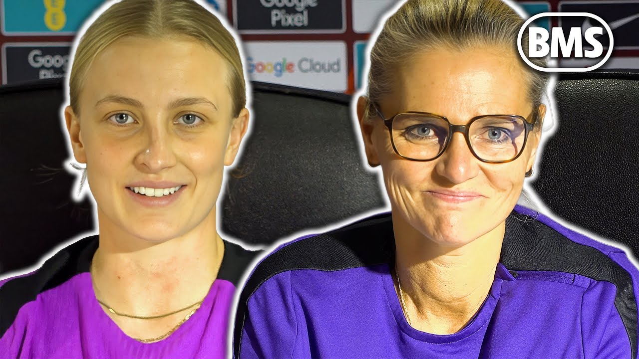 Играть за сборную Англии — величайшая честь! 🦁 | Сарина Вигман и Эгги Бивер-Джонс | Англия против...