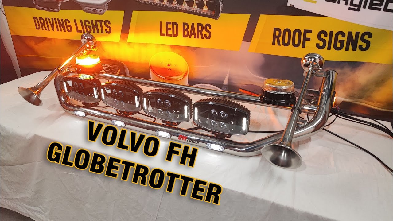 Orurowanie dachowe DW Truck dla Volvo FH Globetrotter XL - zestaw z sygnałami pneumatycznymi
