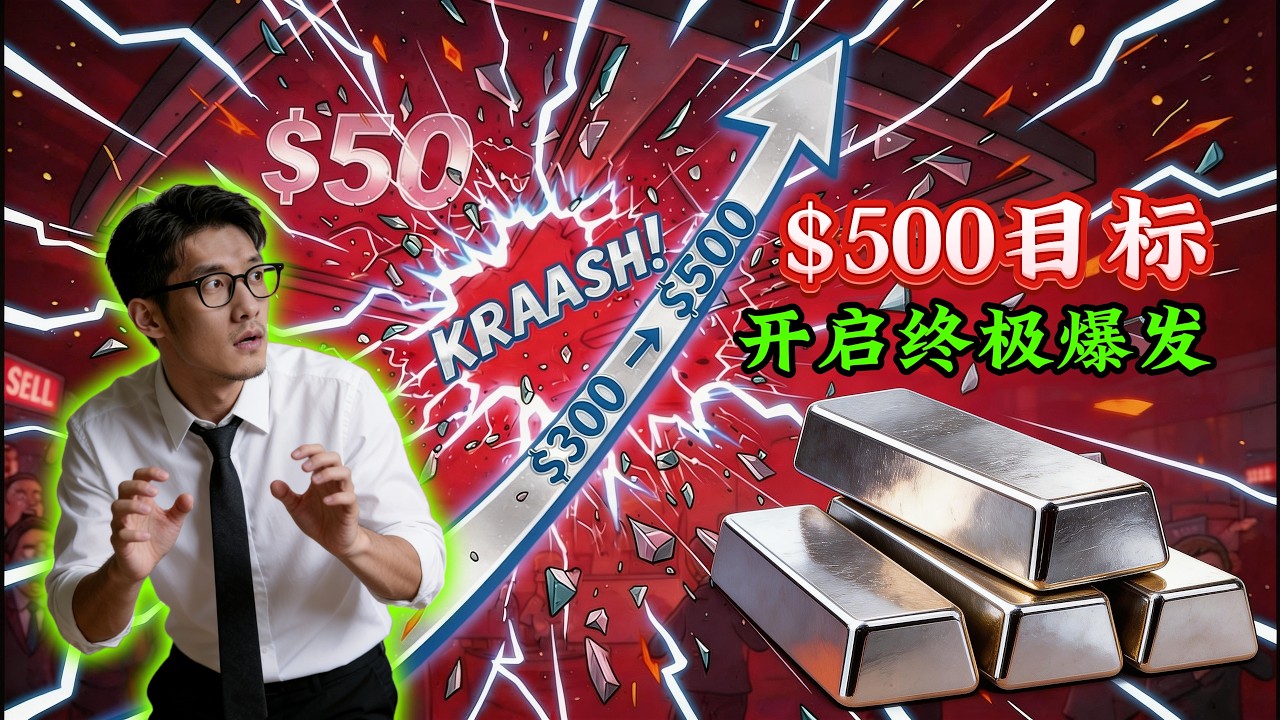 2026年白银价格300-500美元，迈克尔&middot;奥利弗迄今最大胆的预测--证据在此#白银投资 #黄金白银 #贵金属暴涨 #宏观经济分析 #美联储印钞 #财富大洗牌 #白银矿业股 #通货膨胀 #资产重估