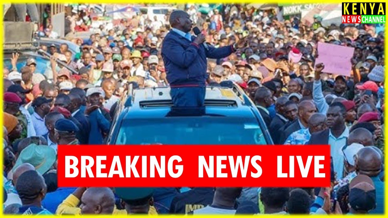 LIVE - Rigathi Gachagua Blocked by Huge Crowd in Nairobi CBD & Gikomba | DCP Rally Recorded