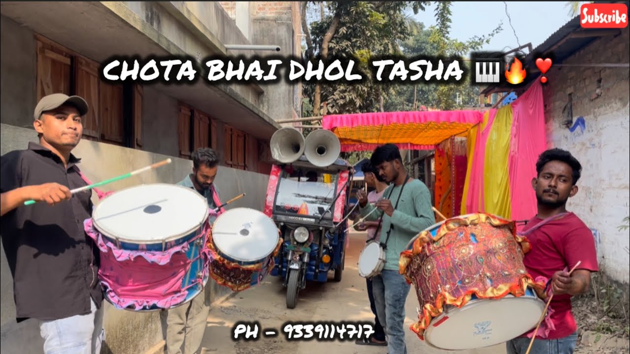 Chota bhai dhol tash 🎹❣️🔥 || Song - Naachegi Saraswati ❤️ || ph - 9339114717 🫶 || #instagram #video 