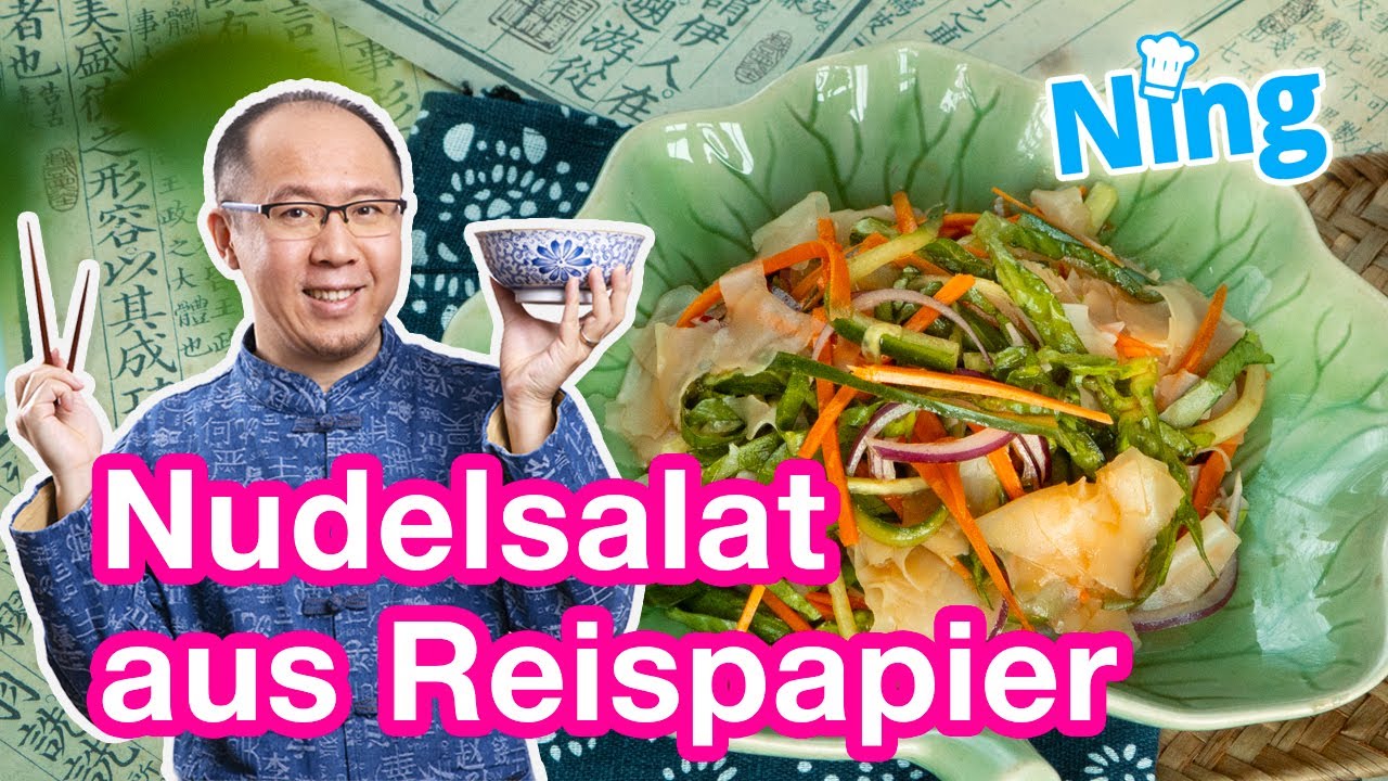 Nudeln aus Reispapier? Genialer Sommersalat!