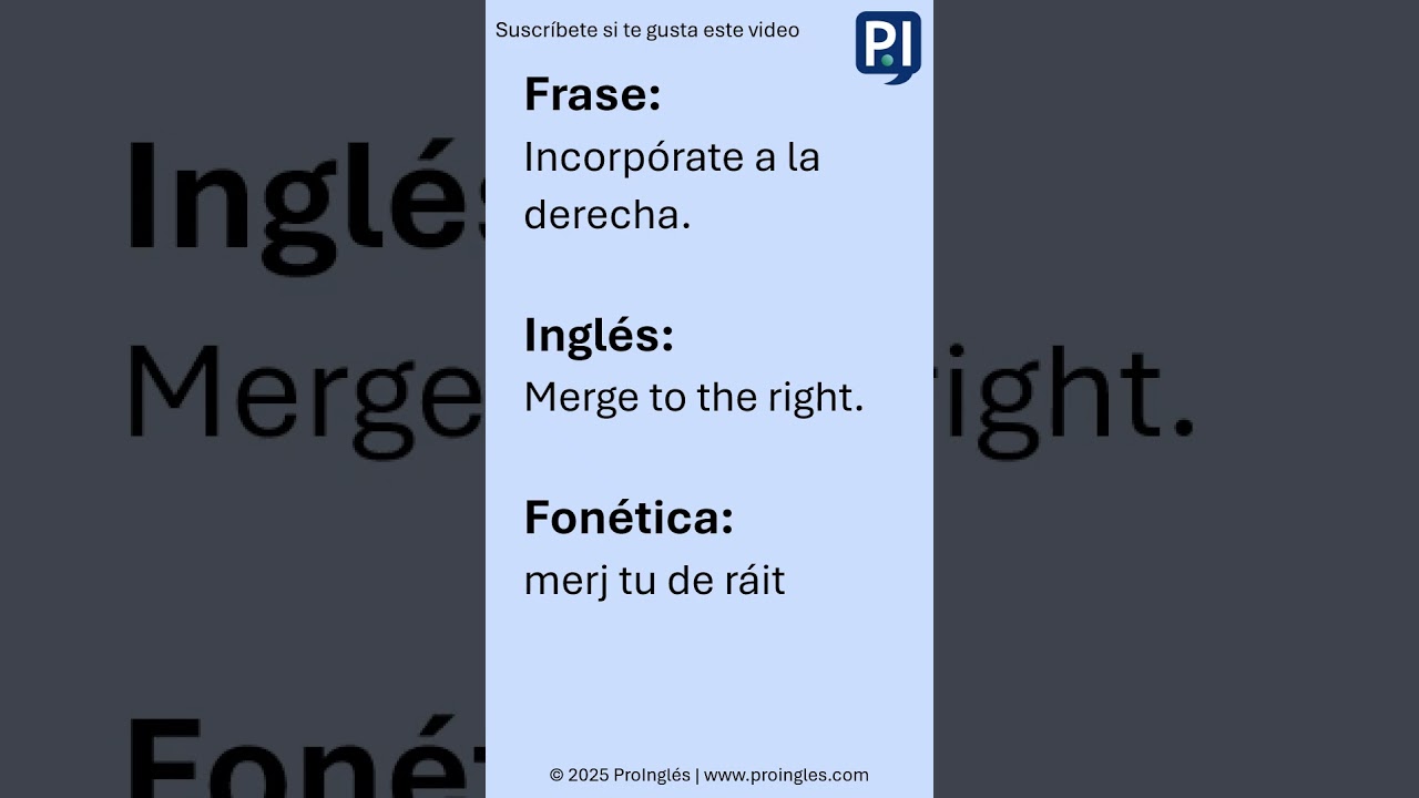 Inglés 707: Manejo — señal de alto, carril