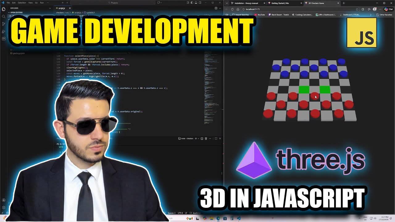Учебное пособие по шашкам на Three.js – Принудительный захват и блокировка недопустимых ходов (ре...