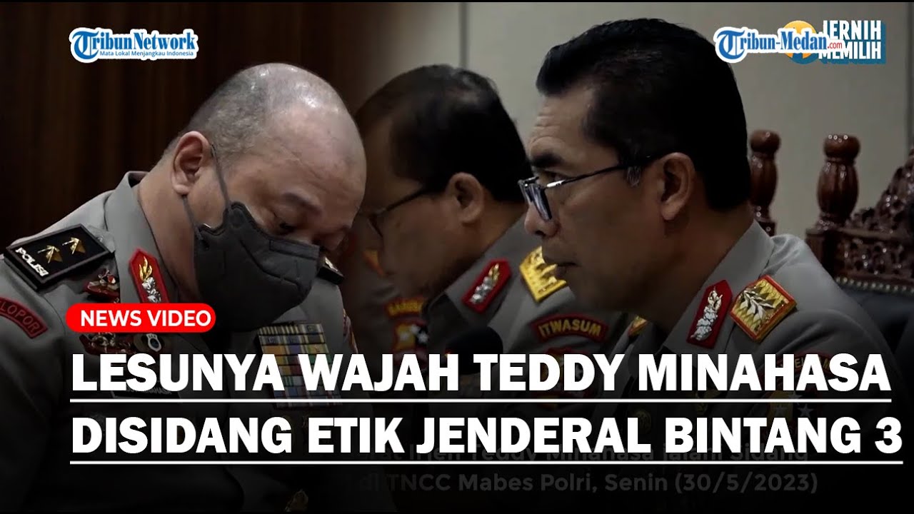 Gugupnya Irjen Teddy Minahasa Saat Disidang Etik 5 Jenderal, Banyak Termenung dan Tertunduk!