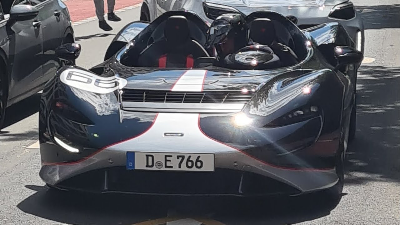 Carspotting Düsseldorf - Mclaren Elva, 2× Aventador SV Roadster, 997 GT3RS, LOUD C63 W204...